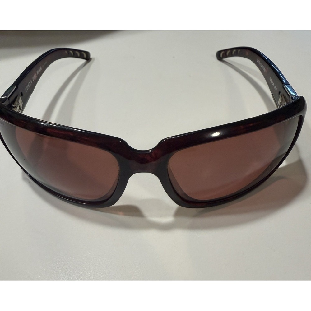 Costa Del Mar Isabela IB10 Sunglasses Tortoise Shell Amber Lens Oversized Womens